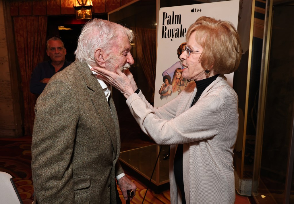 Carol Burnett and Dick Van Dyke were all smiles. 