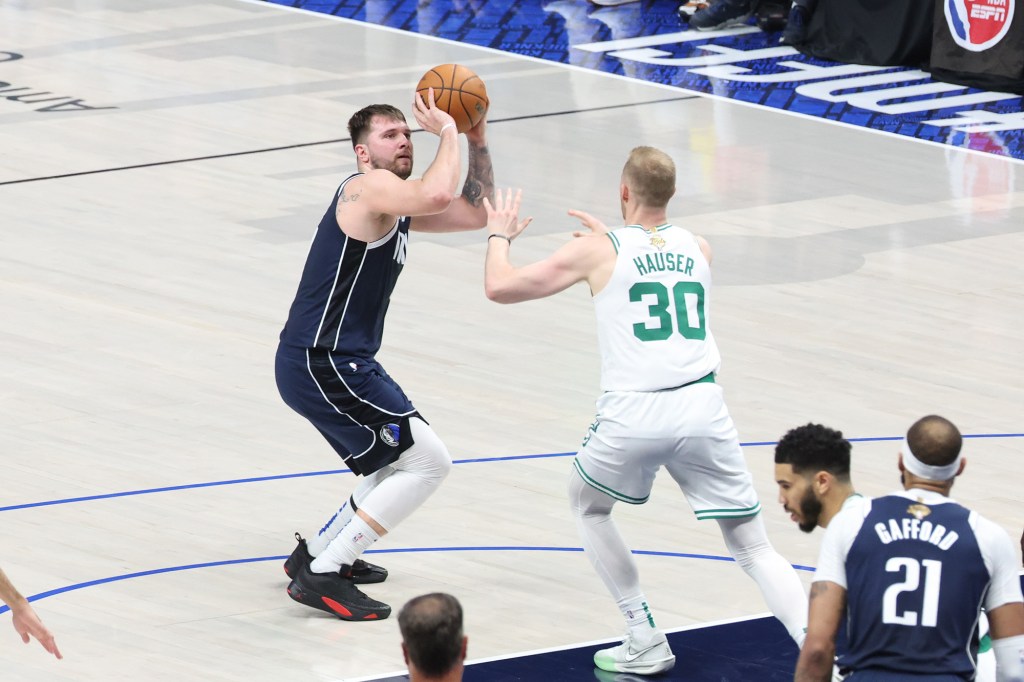 Luka Doncic led the Mavericks with 29 points in their Game 4 win against the Celtics.
