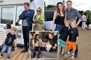 Elon Musk with Neuralink CEO Shivon Willis and their twin children