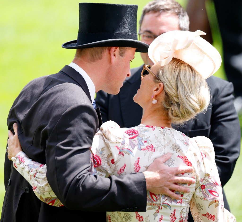 Prince William with cousin Zara Tindall at Royal Ascot