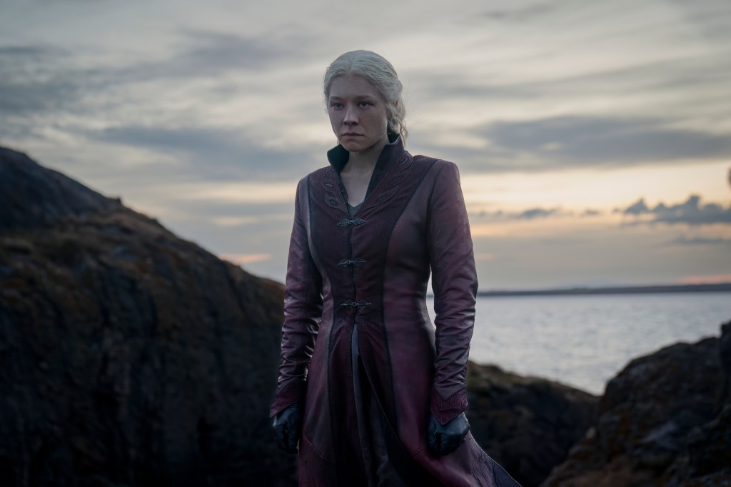 Emma D'Arcy as Rhaenyra Targaryen. 