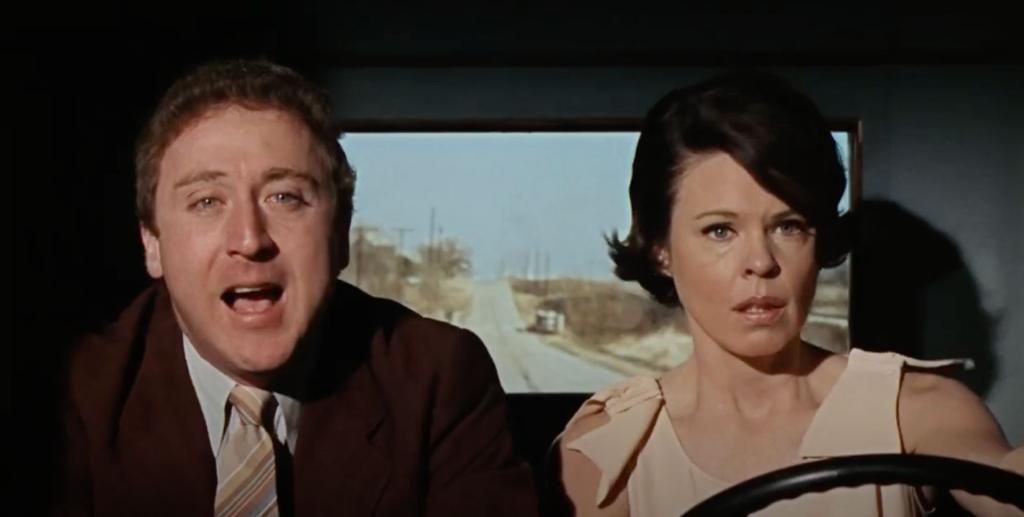 Gene Wilder and Evans Evans in "Bonnie and Clyde." 