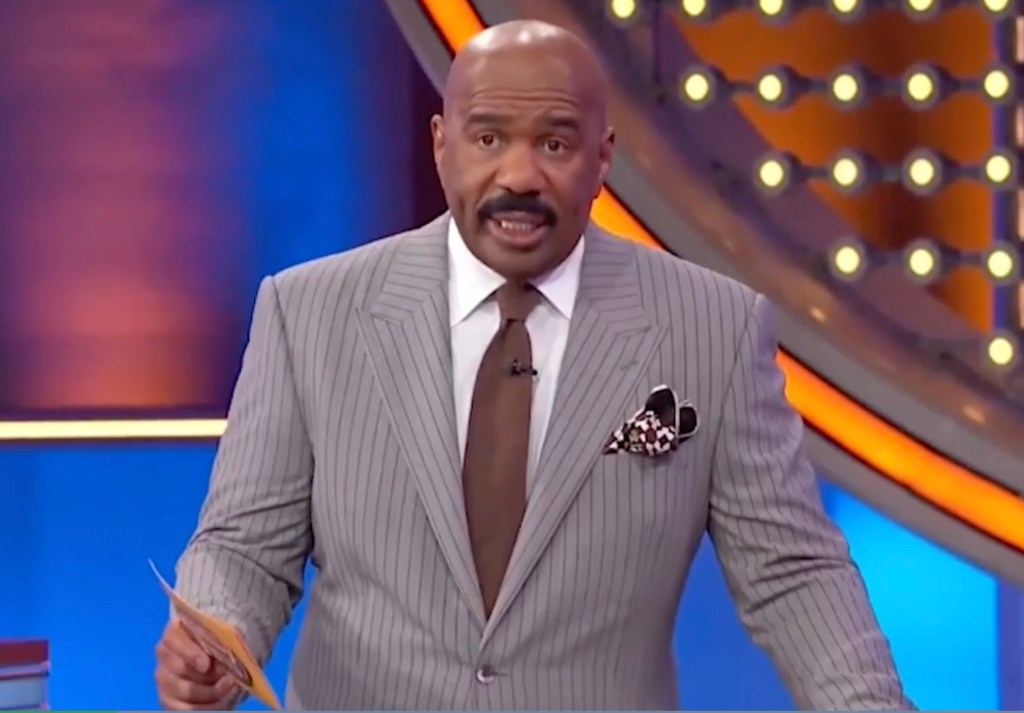 Steve Harvey on "Family Feud"