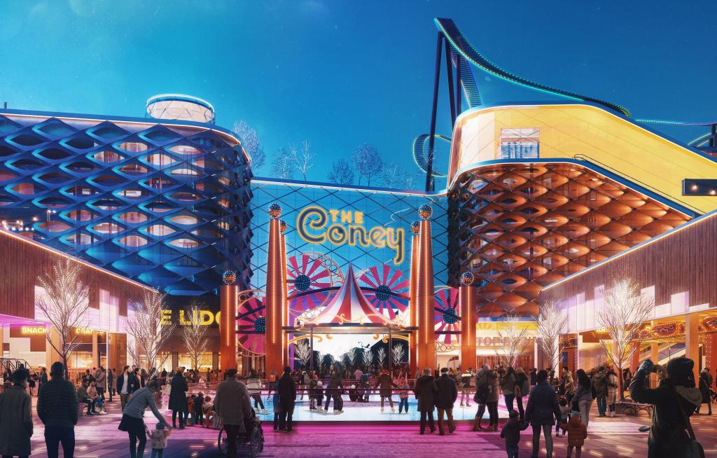 first renderings of the proposed Coney Island Casino, "The Coney."