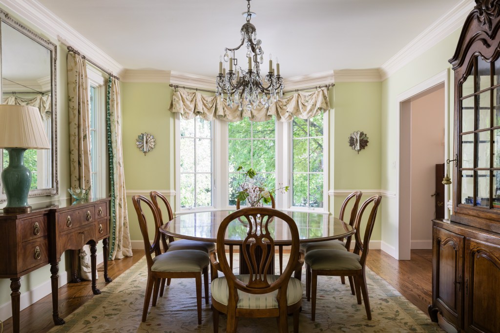 The formal dining room.