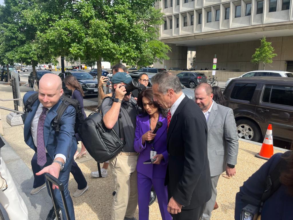 Former NY Gov. Andrew Cuomo arrives on Capitol Hill to testify about COVID response