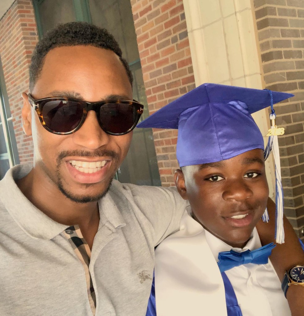 Fox News political analyst Gianno Caldwell taking a selfie with his younger brother