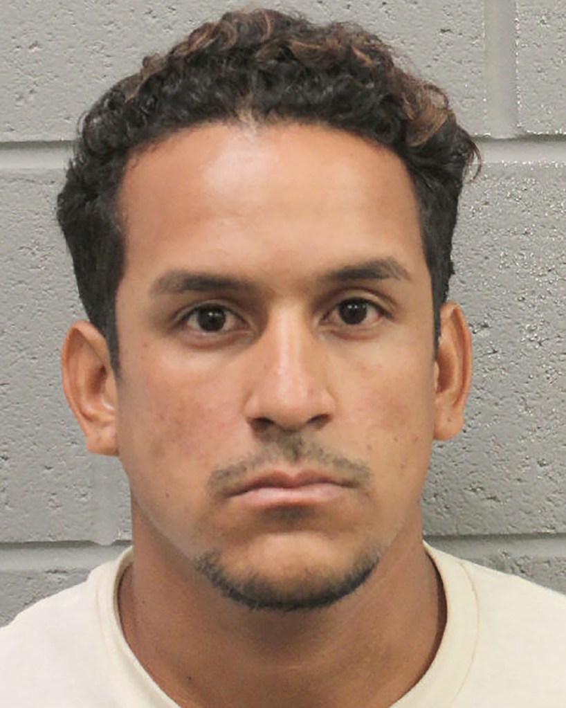 Booking photo of Franklin Pena, 26, now charged with capital murder in the death of 12-yr-old Jocelyn Nungaray on June 17.