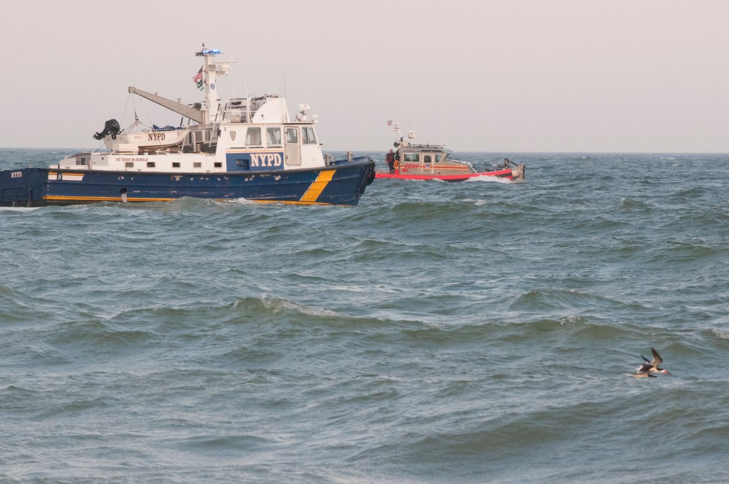 An NYPD ship searches for the boys. 