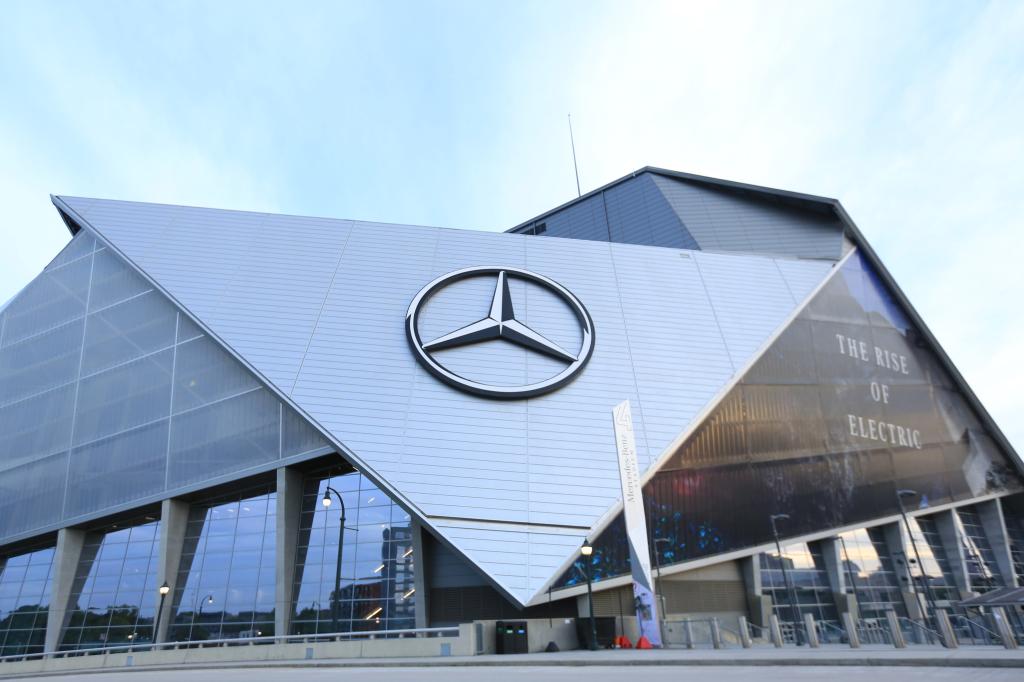 Mercedes-Benz Stadium in Atlanta.