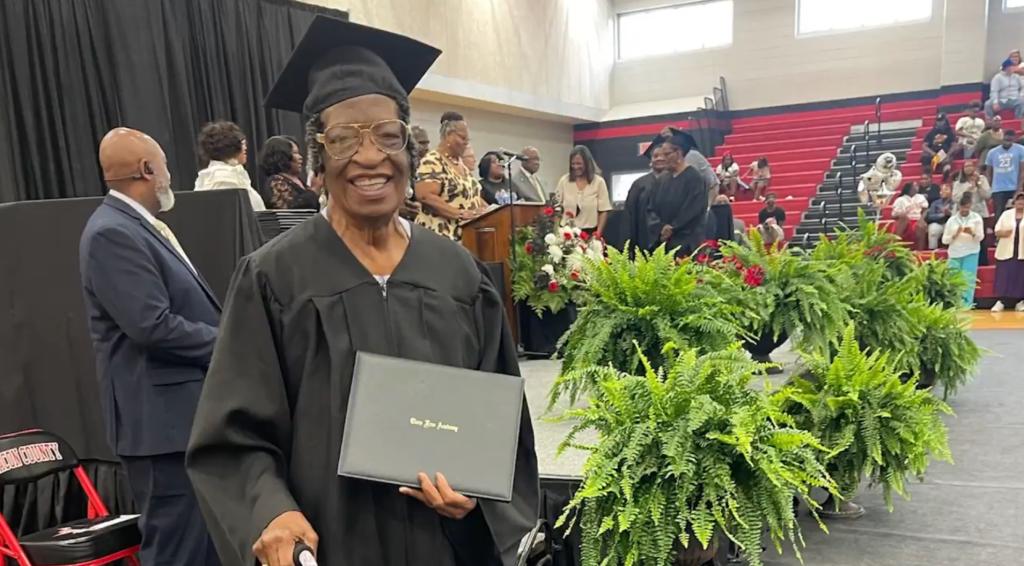 Georgia resident, Shirley Smith, 85, graduates from high school with honorary diploma.