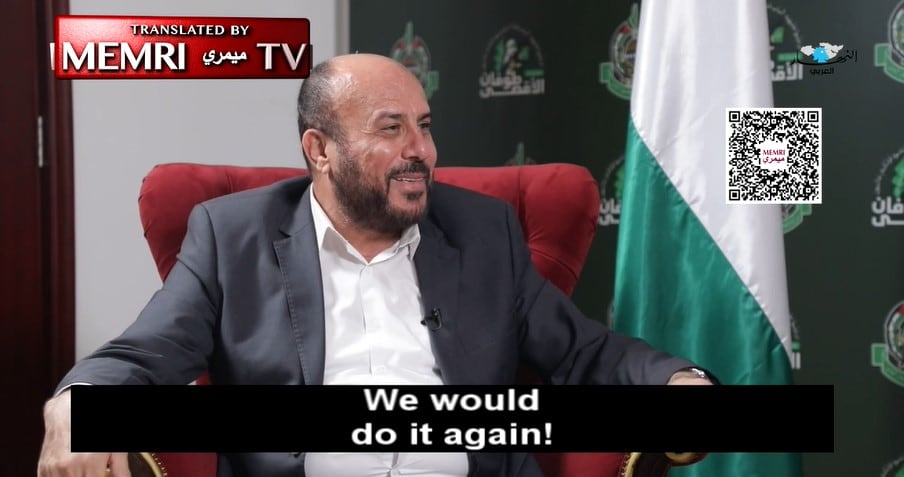 Hamas Representative In Lebanon Ahmad Abd Al-Hadi said the terror group would do Oct. 7 all over again if given the chance