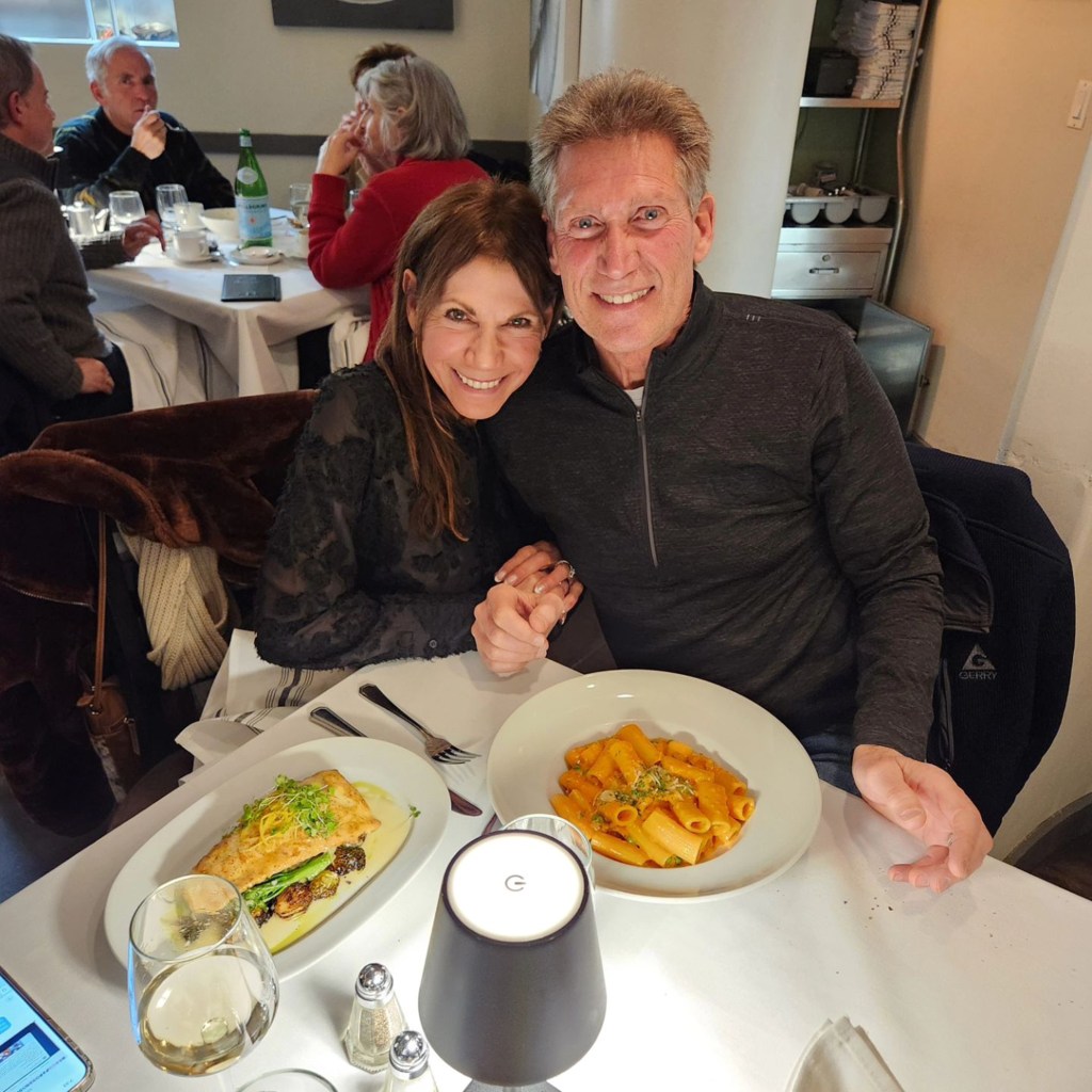 Golden Bachelor' couple Gerry Turner at a restaurant.