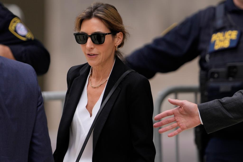 Hallie Biden in a suit and sunglasses, departing from federal court in Wilmington, Delaware on June 6, 2024