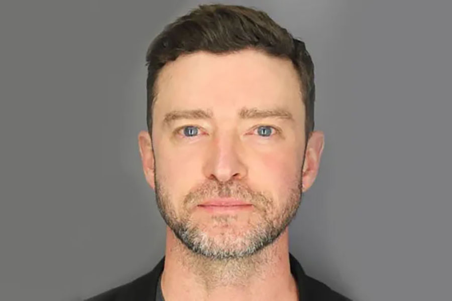 Justin Timberlake is seen in a booking photo on June 18, 2024 at the Sag Harbor Police Department.
