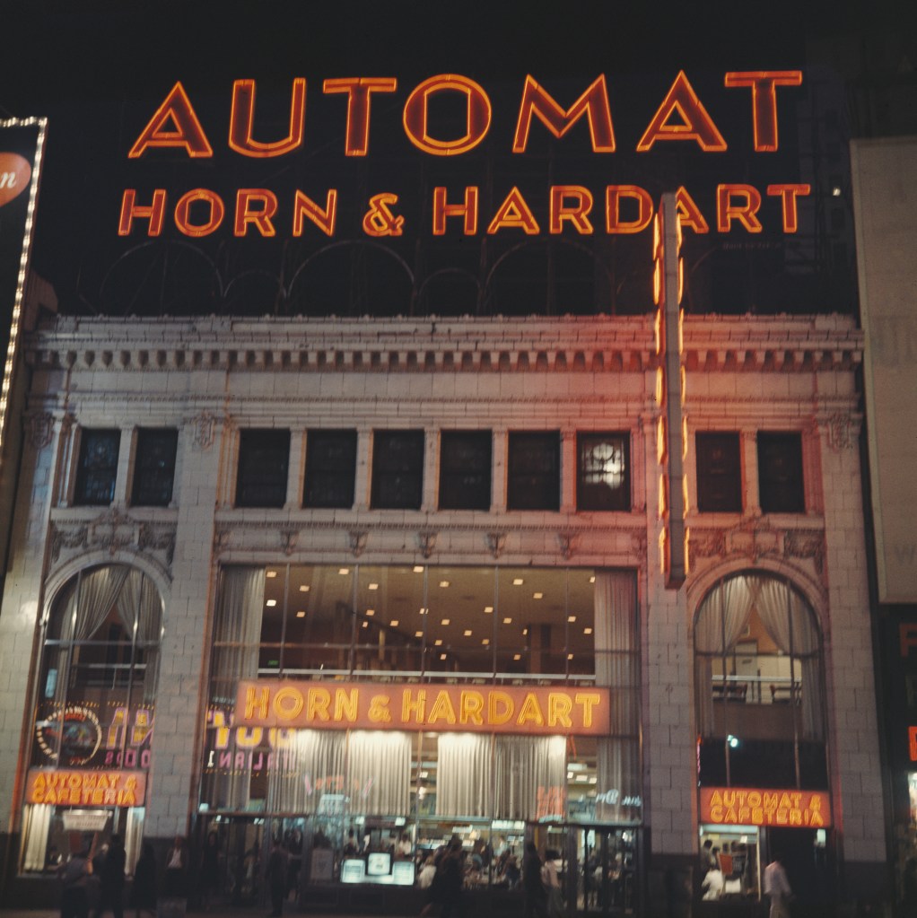 "We're going to back to the nostalgic 1920s, 1930s charm," David Arena said of his new venture. Pictured is a Horn & Hardart automat in Times Square, circa 1961.