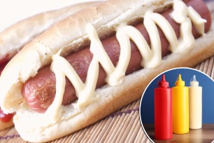 mayo hot dog