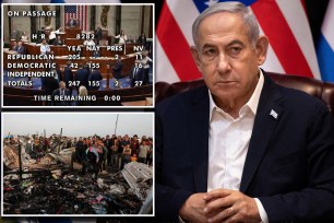 Benjamin Netanyahu, Israel-Hamas war, House sanctions vote