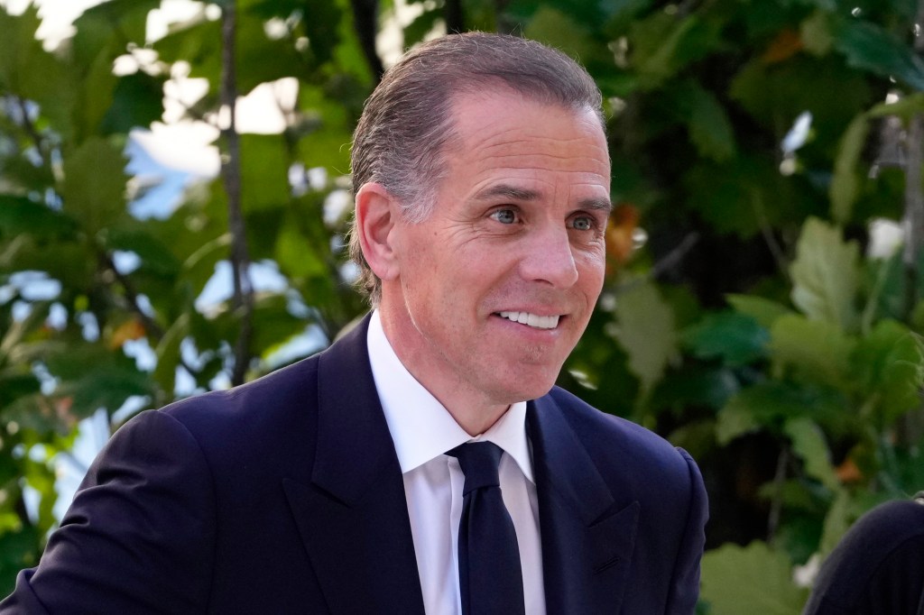 Hunter Biden in a suit and tie arriving at federal court on June 10, 2024 in Wilmington, Del.