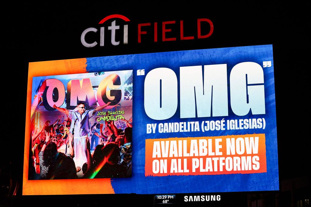 Jose Iglesias' single has been used at Citi Field after the Mets homer. 