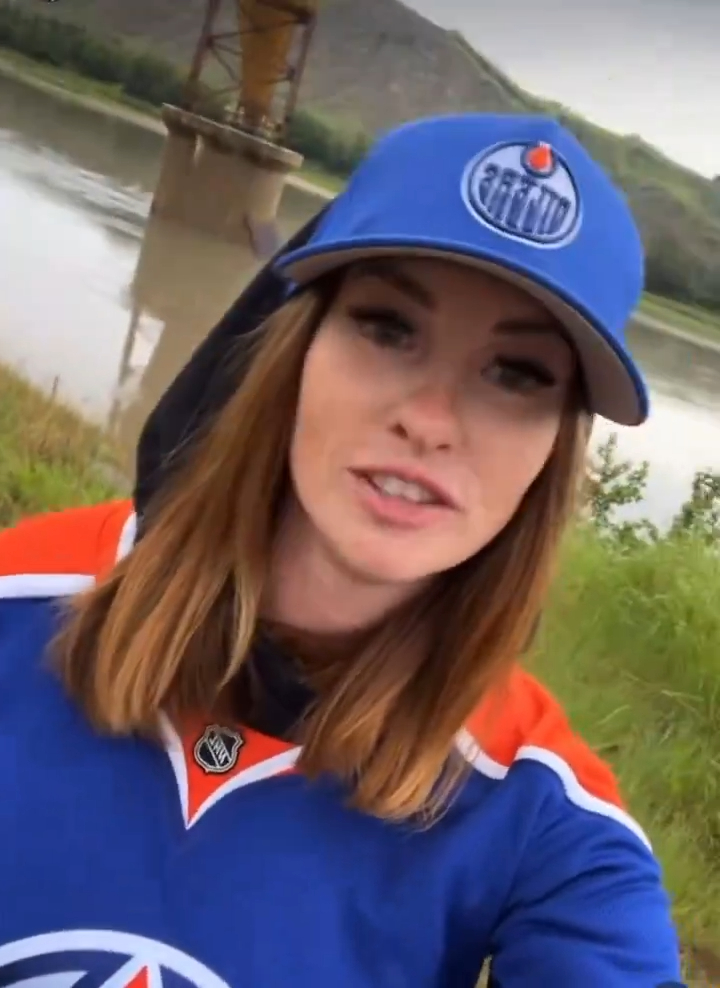 The Oilers fan, Kate, that flashed her chest during the Western Conference Final series against the Dallas Stars in Edmonton on May 31, 2024 speaks out. 