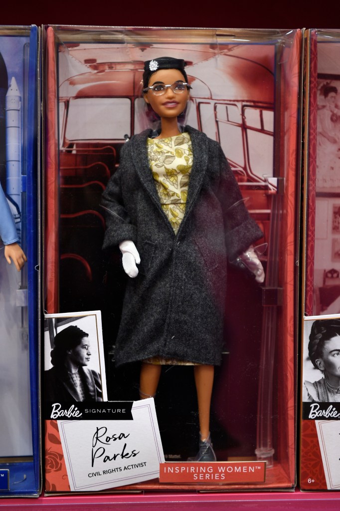Rosa Parks Barbie doll. 