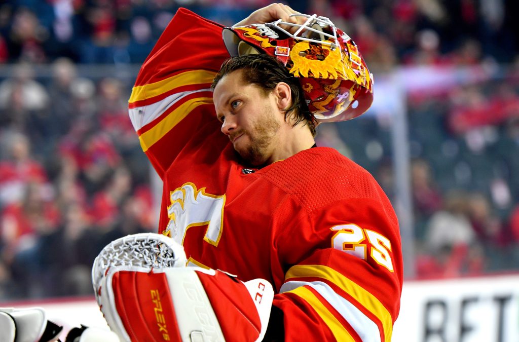 Jacob Markstrom spent the last four seasons with the Flames.