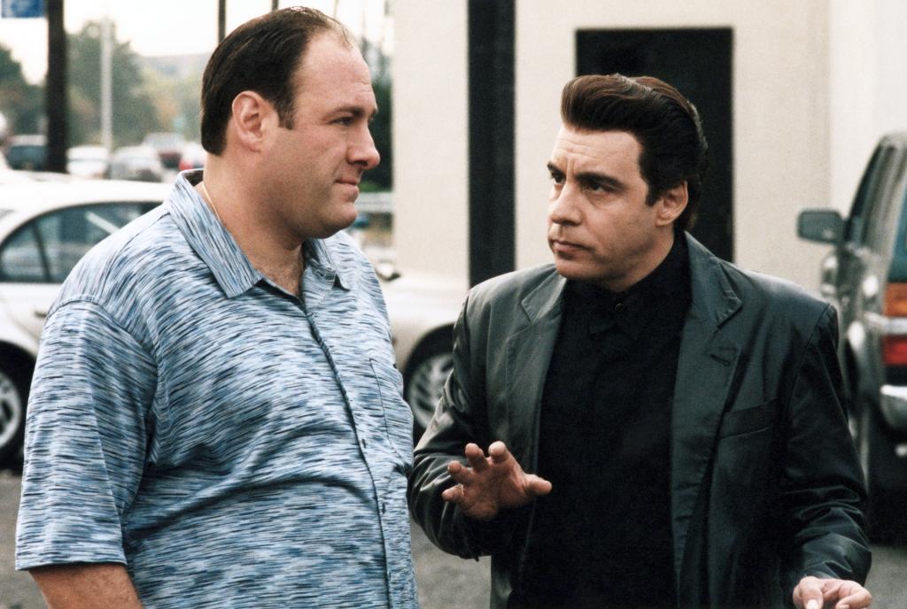 James Gandolfini and Stevie Van Zandt in "The Sopranos"