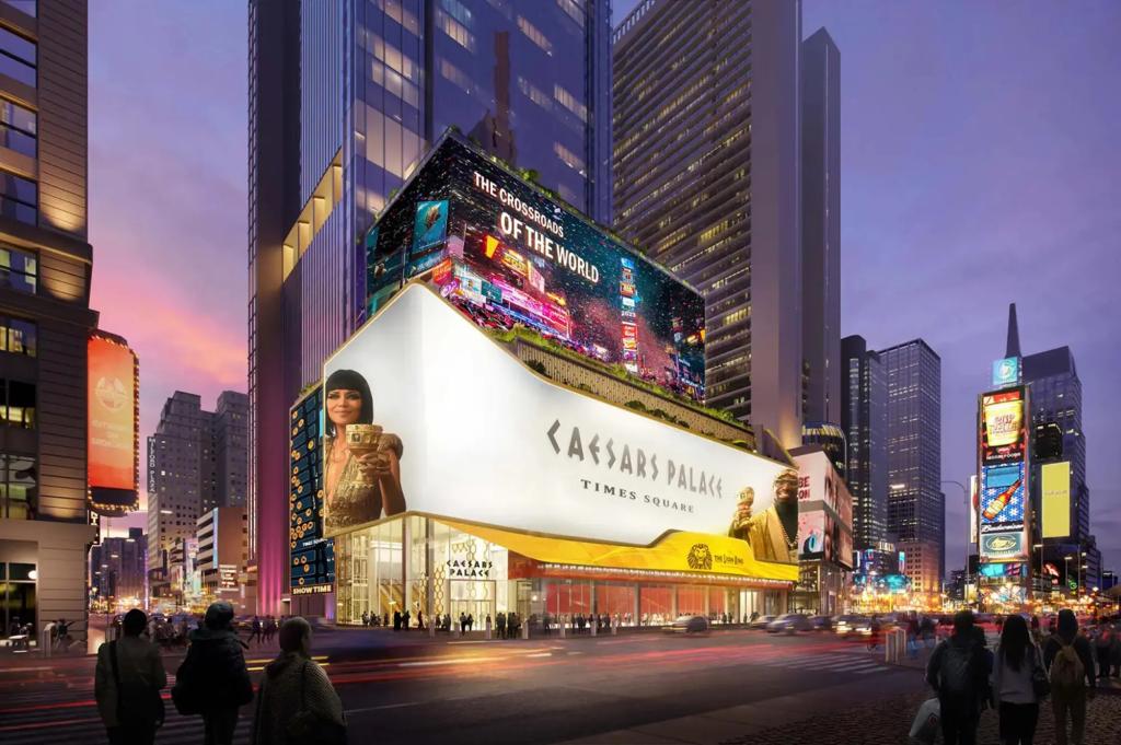 A rendering of Caesars Palace Times Square