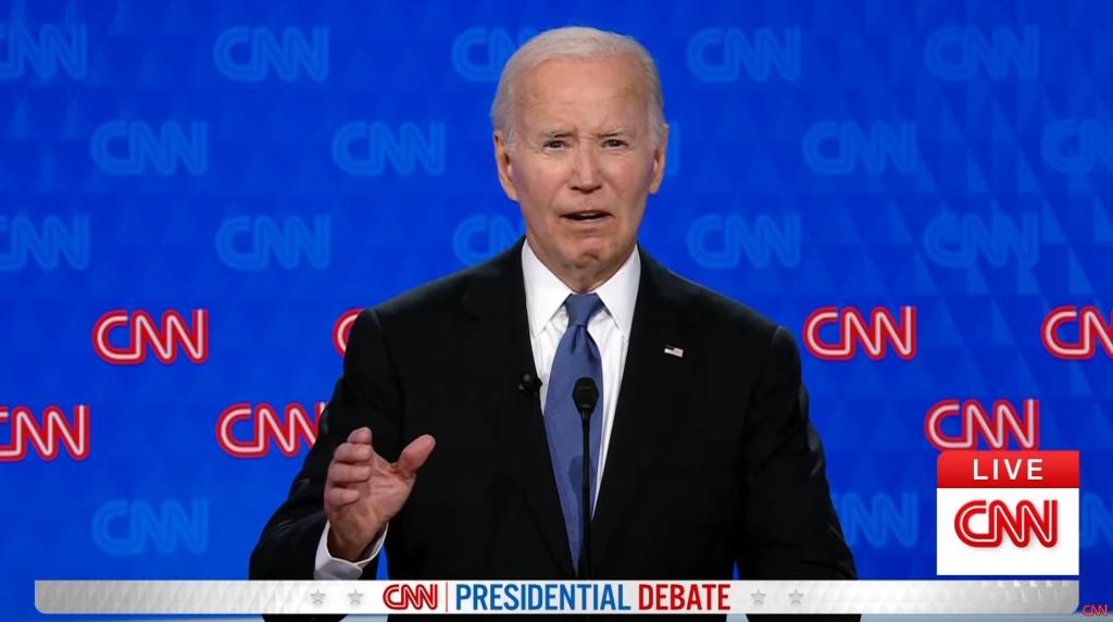 During the 90-minute trainwreck of a debate, Biden often appeared vacant or slack-jawed, and on several occasions froze mid-thought, misspoke, or struggled to form coherent sentences.