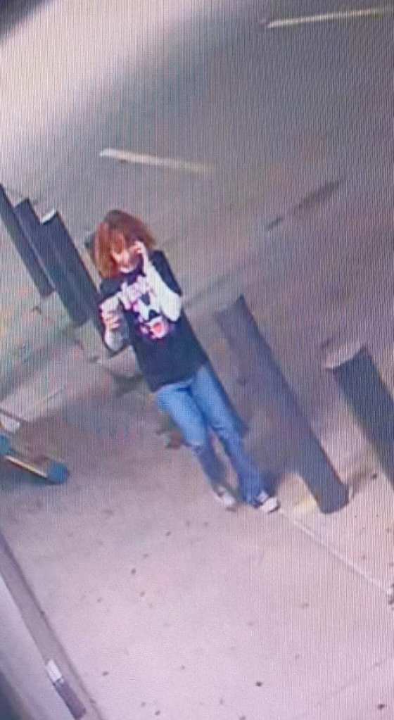 Jocelyn Nungaray is seen in surveillance footage talking on the phone the night she was allegedly killed.