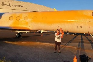 The climate activist group Just Stop Oil sprayed orange paint on private jets on June 20, at an airfield where they said Taylor Swift's jet landed.