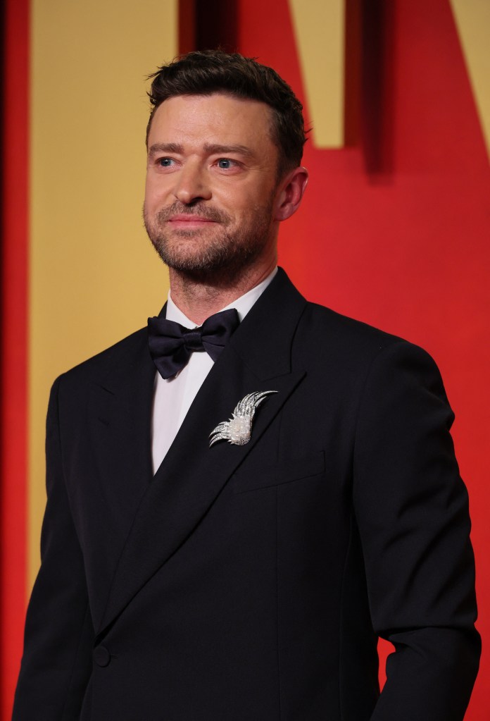 Justin Timberlake at the 2024 Vanity Fair Oscar Party