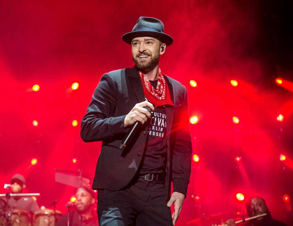 Justin Timberlake performing at the Pilgrimage Music and Cultural Festival