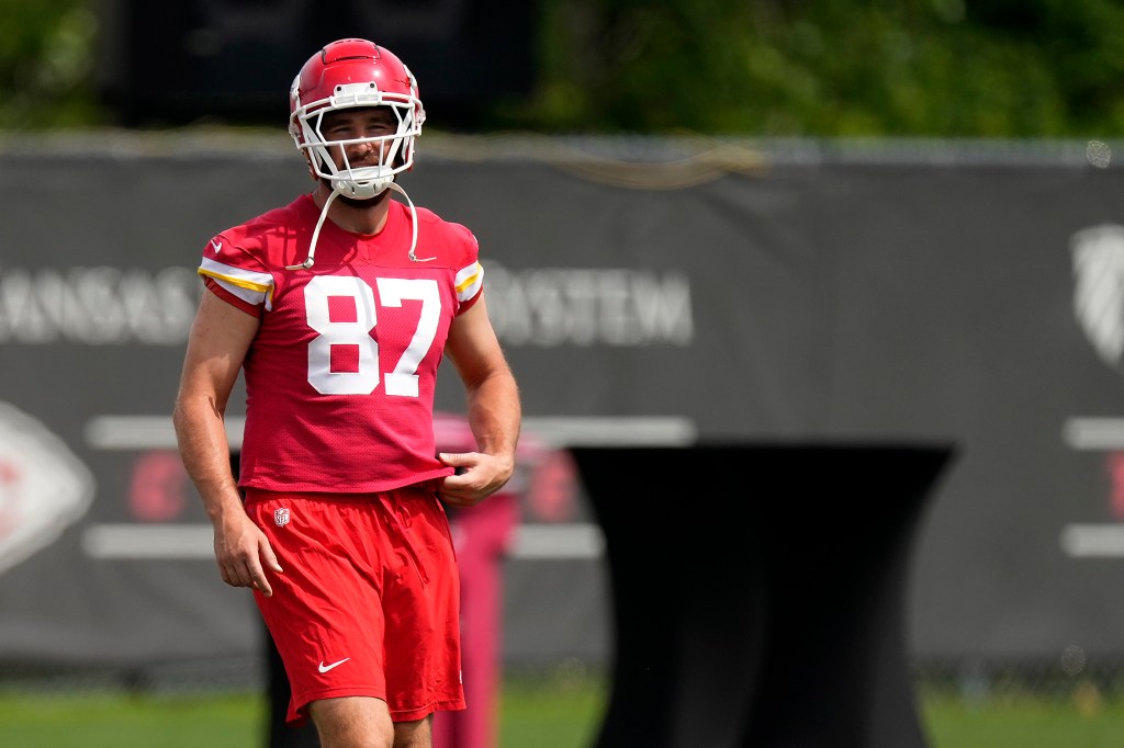 Travis Kelce attended the Chiefs' mandatory minicamp on June 11, 2024.