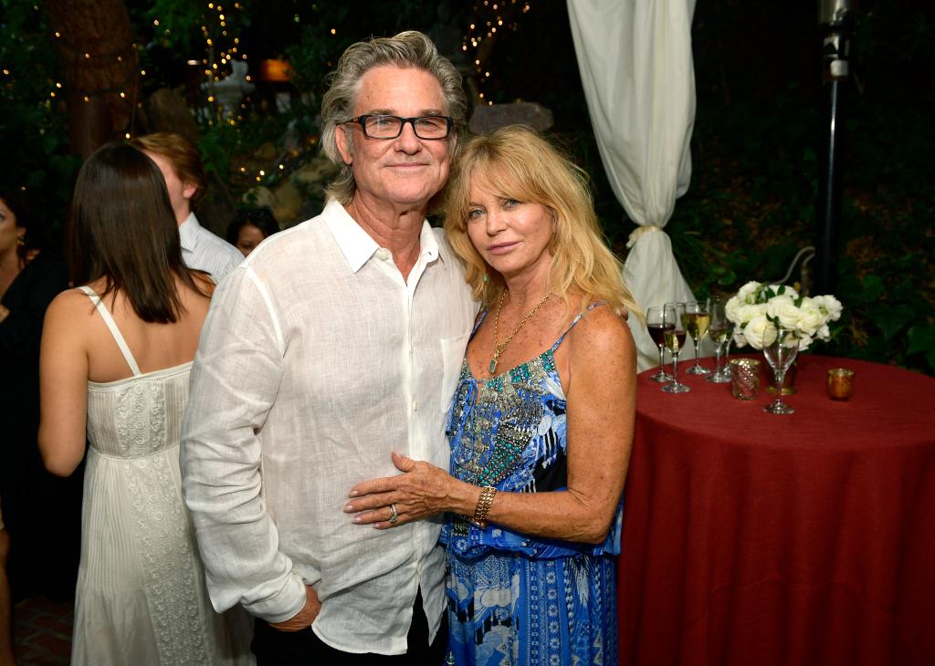 Kurt Russell and Goldie Hawn attend the "Wild Wild Country" Filmmaker Toast at Inn of the Seventh Ray on August 4, 2018.