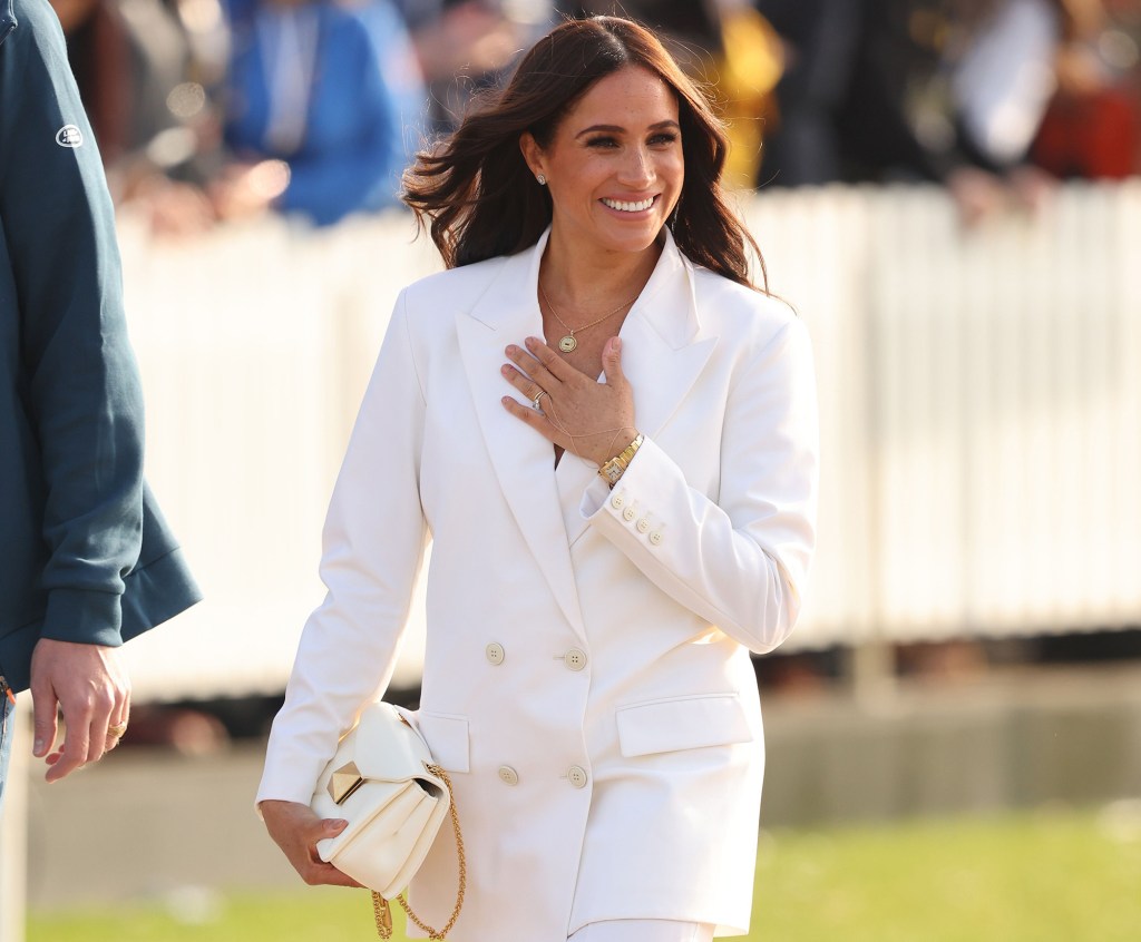 Meghan, Duchess of Sussex attends a reception ahead of the start of the Invictus Games The Hague 2020 on April 15, 2022 in The Hague, Netherlands.