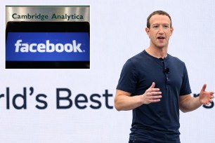 Meta CEO Mark Zuckerberg, Facebook logo