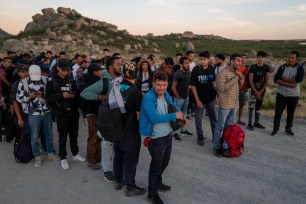 Video taken June 6 by The Post shows hundreds of migrants from mainly China and Turkey still crossing the border unhindered in California.