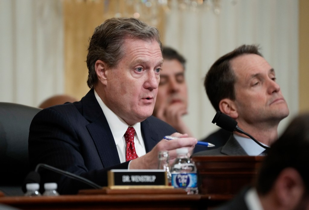 Rep. Mike Turner, Chairman of the House Permanent Select Committee, addressing the House Intelligence Committee's Annual Threat Assessment in Washington, DC