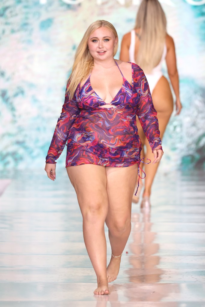 Models walking the runway for Yonique at Miami Swim Week, May 30, 2024, at SLS South Beach, Miami Beach, Florida