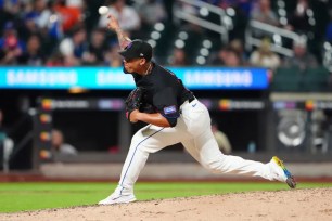 Reliever Dedniel Nunez, delivering a pitch last week, did not allow a run in his outing in the Mets' 6-3 win over the Nationals.