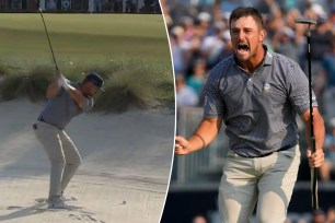 Two clutch shots from Bryson DeChambeau on the 18th hole helped him win the U.S. Open on Sunday.