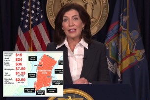 Kathy Hochul, congestion pricing map