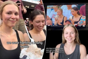 A woman went viral for eating ice cream at the men's college world series and then slammed ESPN for featuring her on the broadcast. 