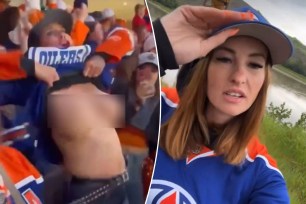 Flashing Oilers fan Kait joins Playboy