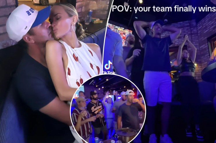 Jena Sims captures Brooks Koepka's rowdy Stanley Cup celebration after Panthers' win