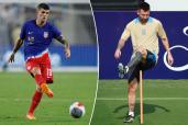 Christian Pulisic and Lionel Messi