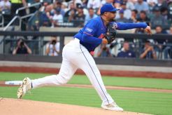 Sean Manaea pitched five scoreless innings to pick up the win in the Mets' 12-2 blowout win over the Yankees in the Subway Series.