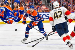 Connor McDavid (above and inset) can cement his legacy if the Oilers can complete their impressive comeback by beating the Panthers in Game 7.